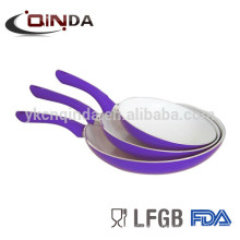 Purple china supplier high quality frying pan